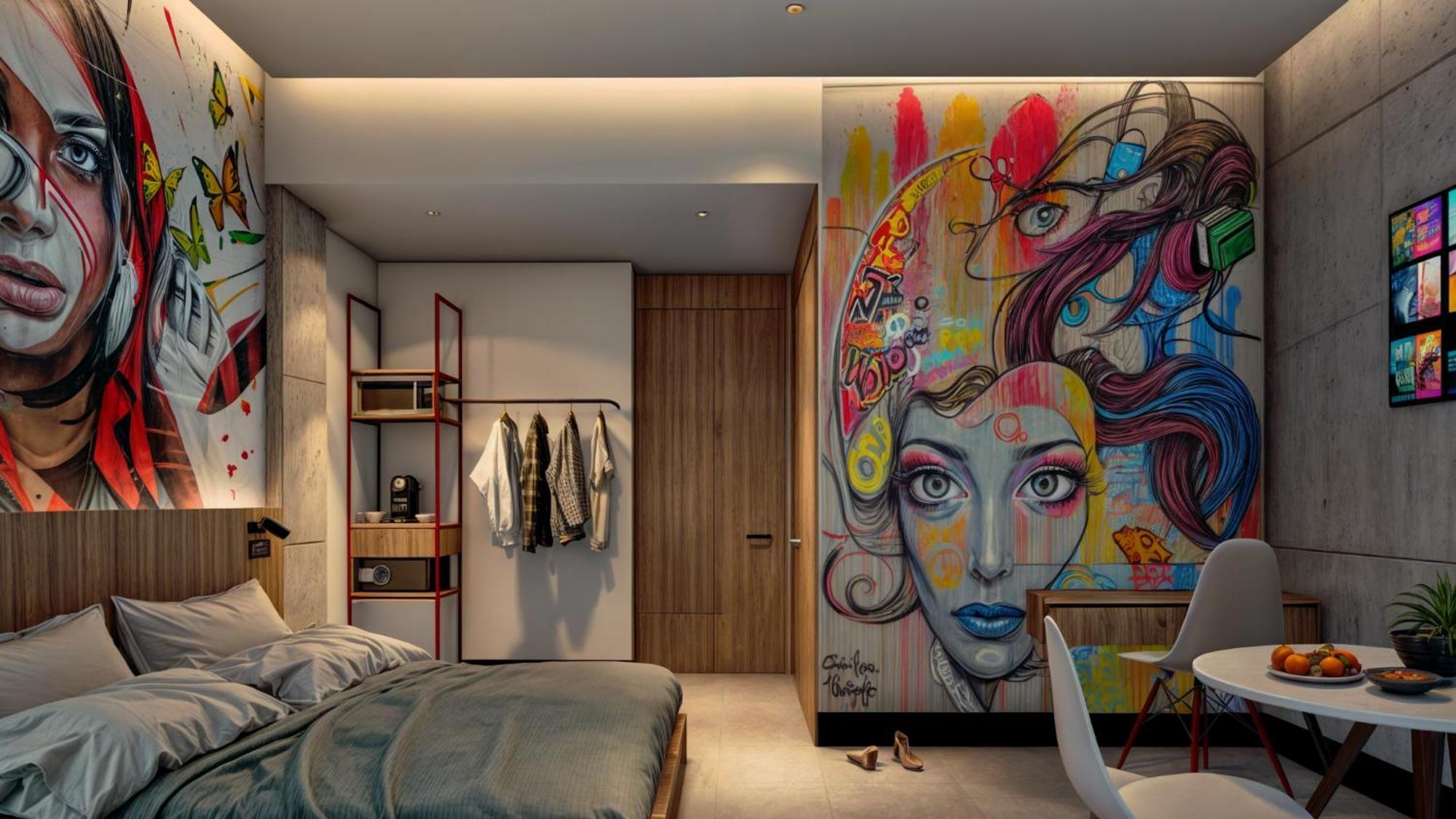 Street Art Hotel Roma Ciudad de México Exteriér fotografie