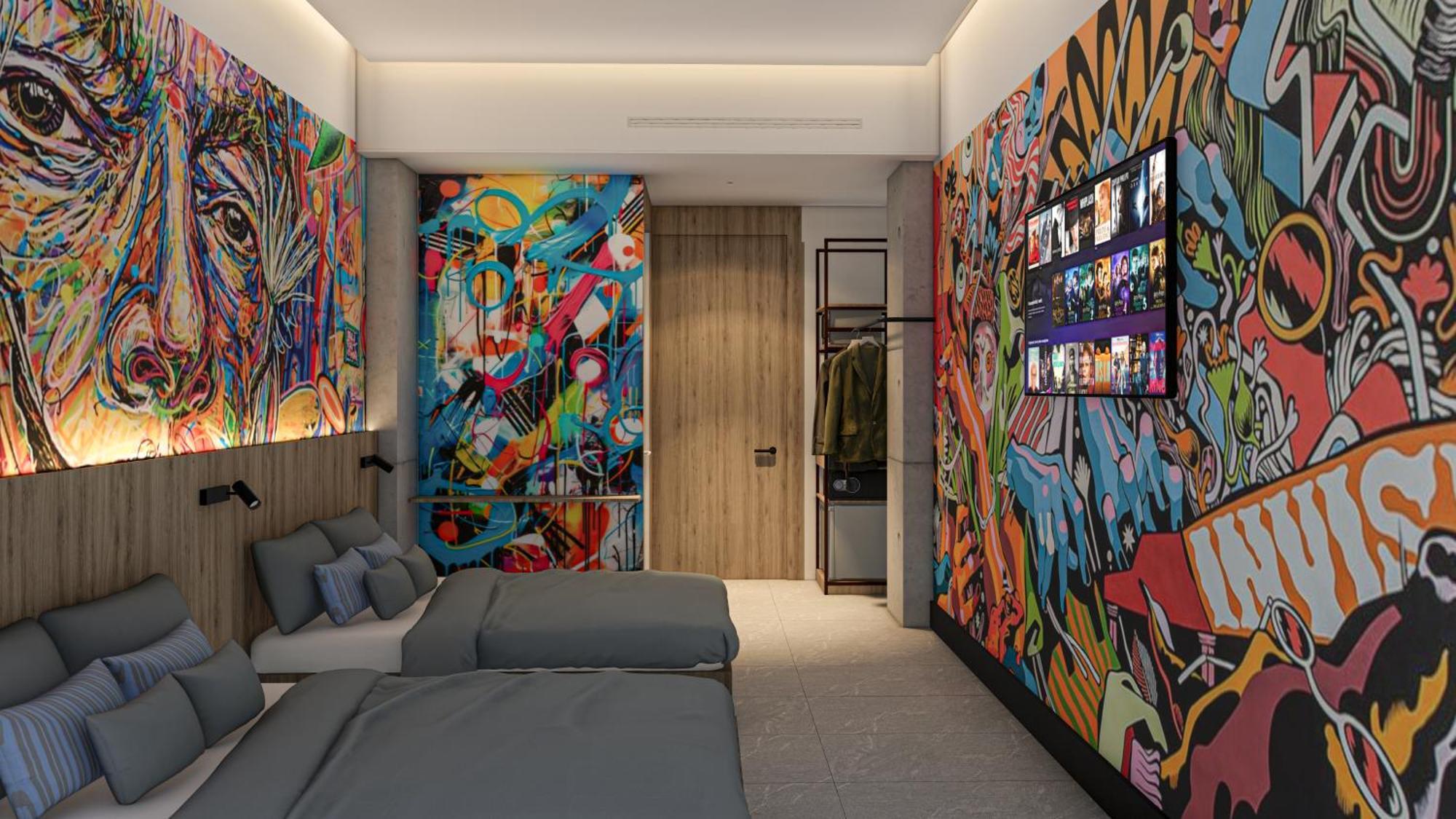 Street Art Hotel Roma Ciudad de México Exteriér fotografie