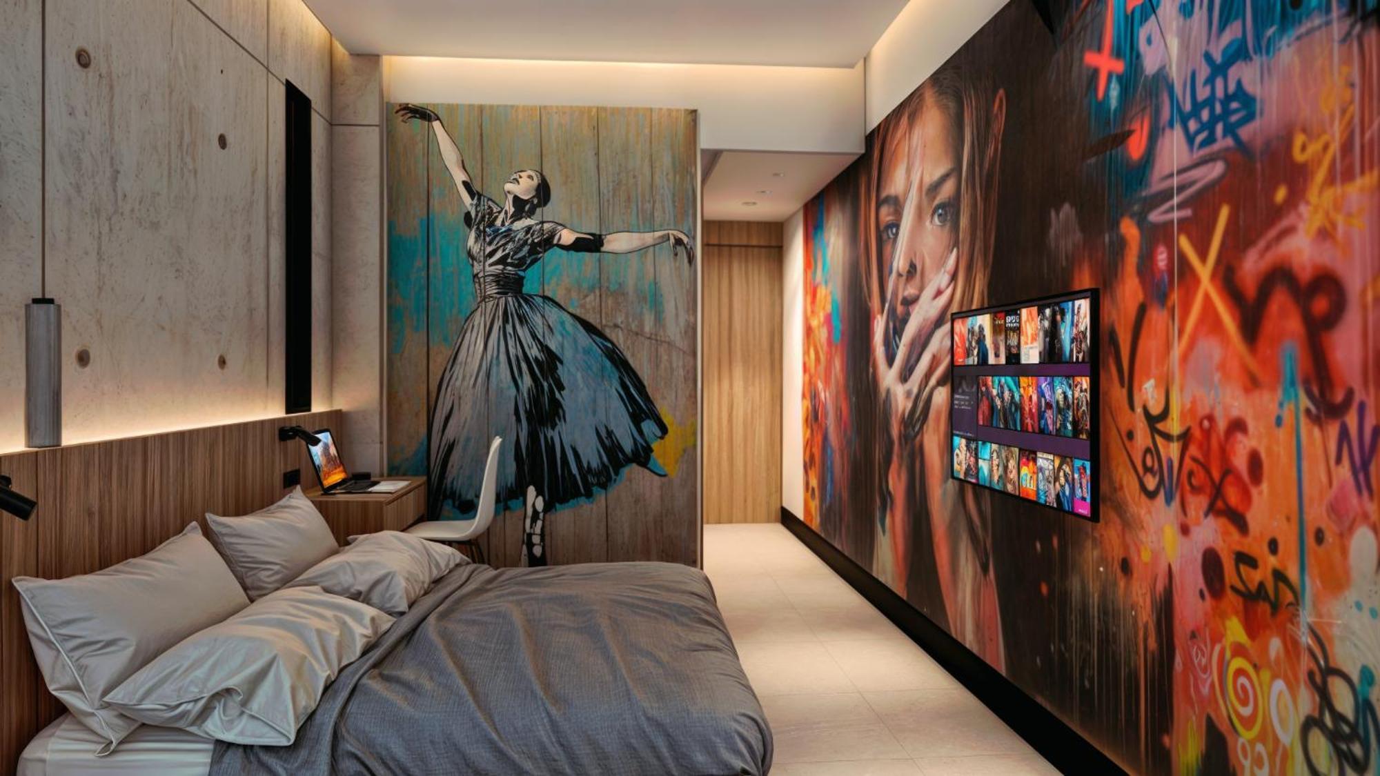 Street Art Hotel Roma Ciudad de México Exteriér fotografie