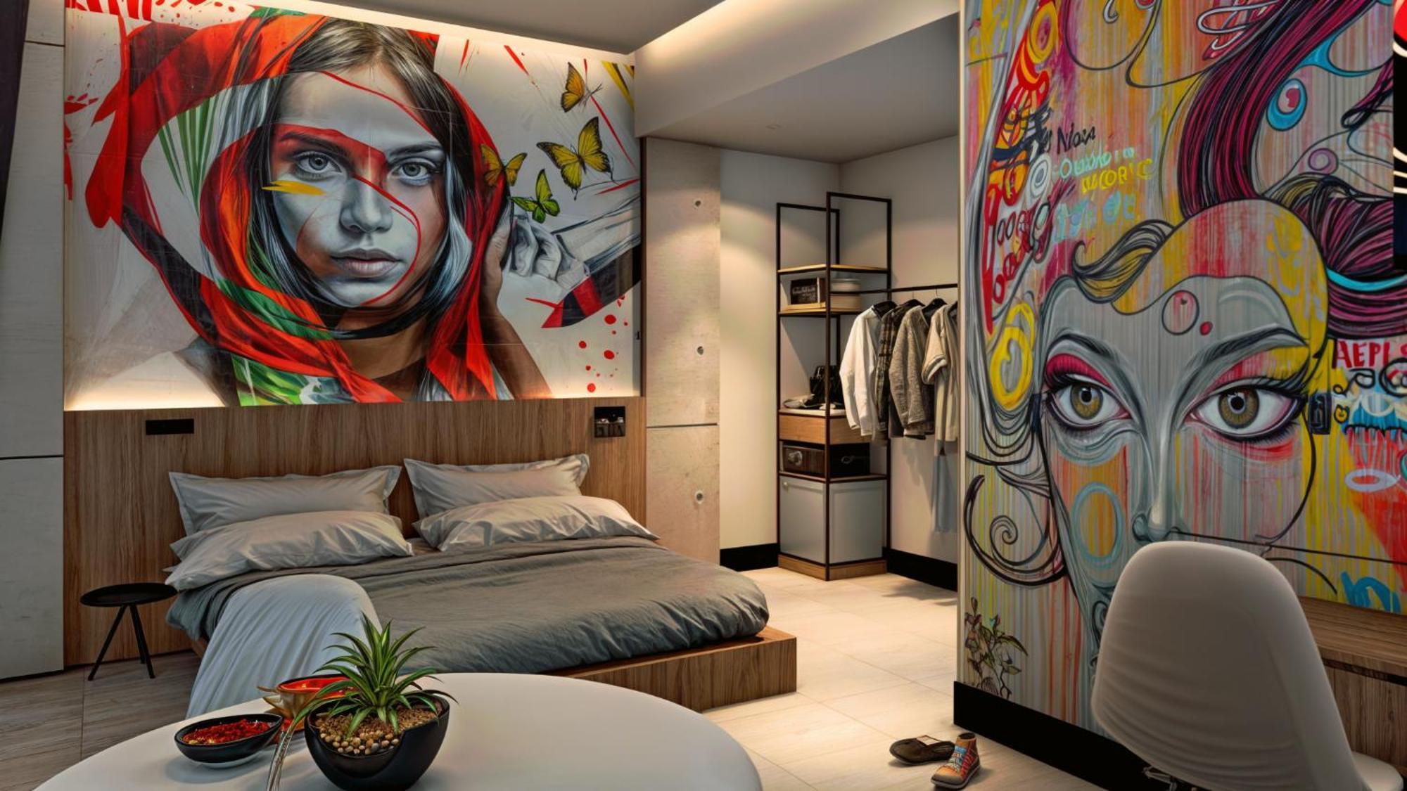 Street Art Hotel Roma Ciudad de México Exteriér fotografie